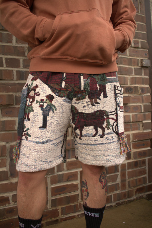 A Snow Day Tapestry Shorts